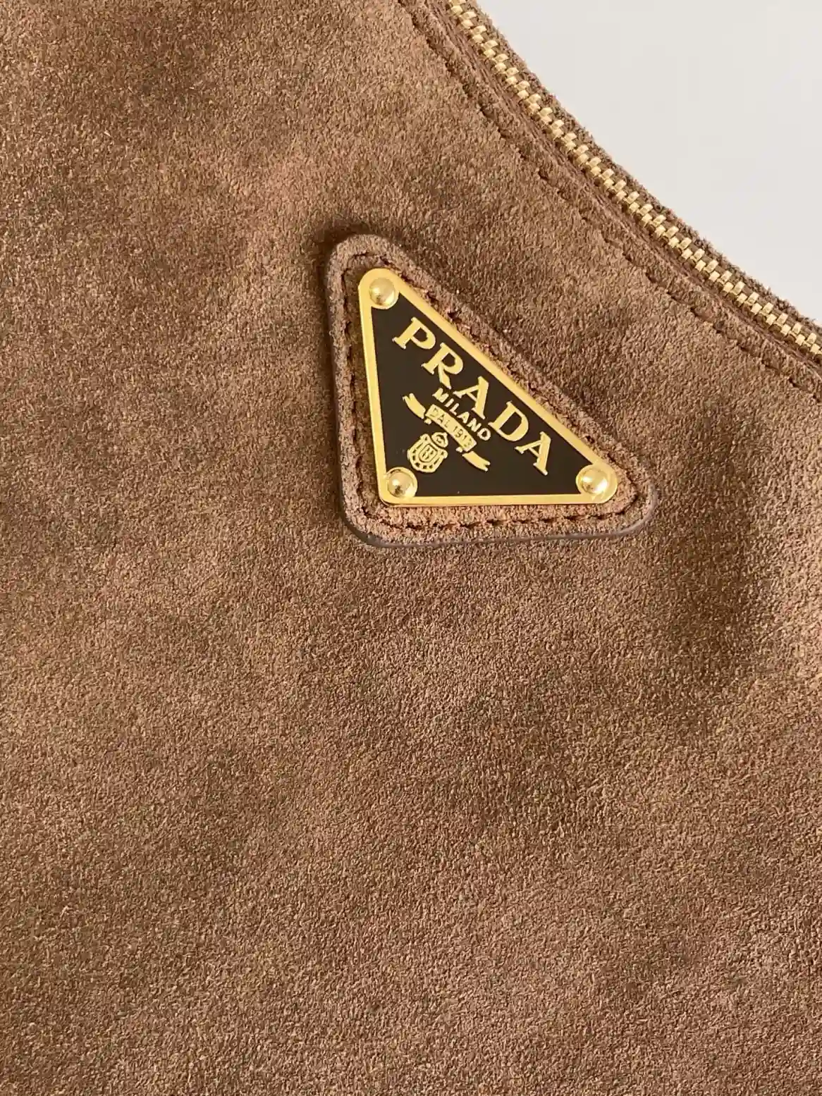 Prada Suede Leather Hobo Bag product photo from LabelPicks