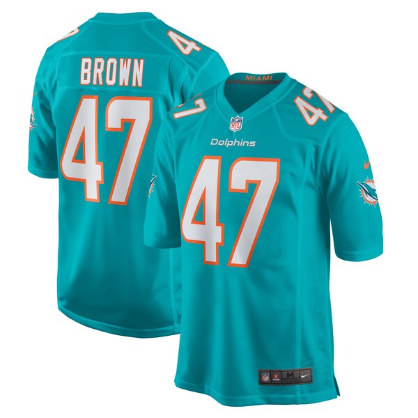 Cam Brown Miami Dolphins Nike  Game Jersey -  Aqua