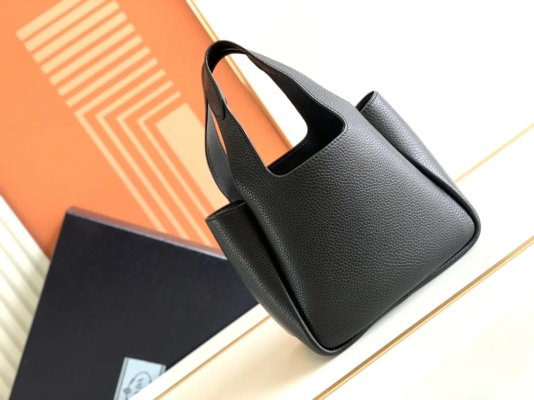 Prada Silver Grained Leather Tote Bag product photo from LabelPicks