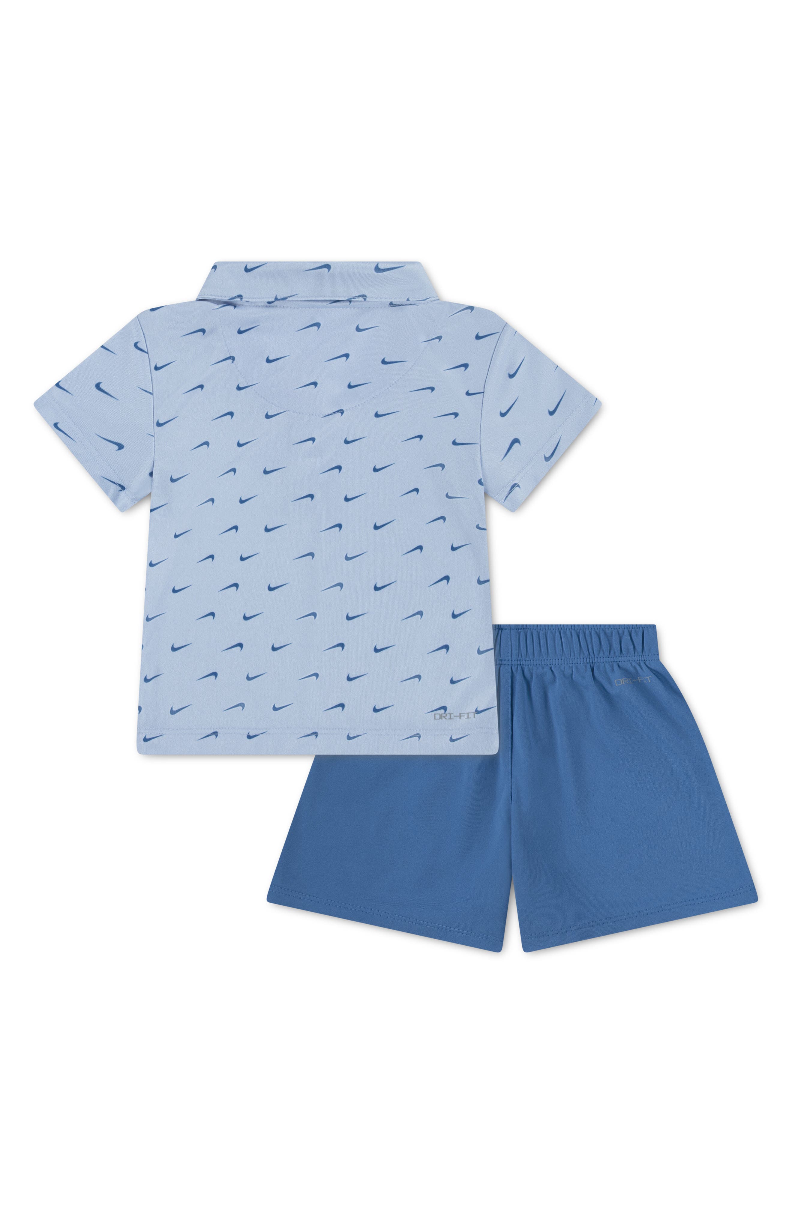 Nike Swoosh Print Dri-FIT Polo & Shorts Set