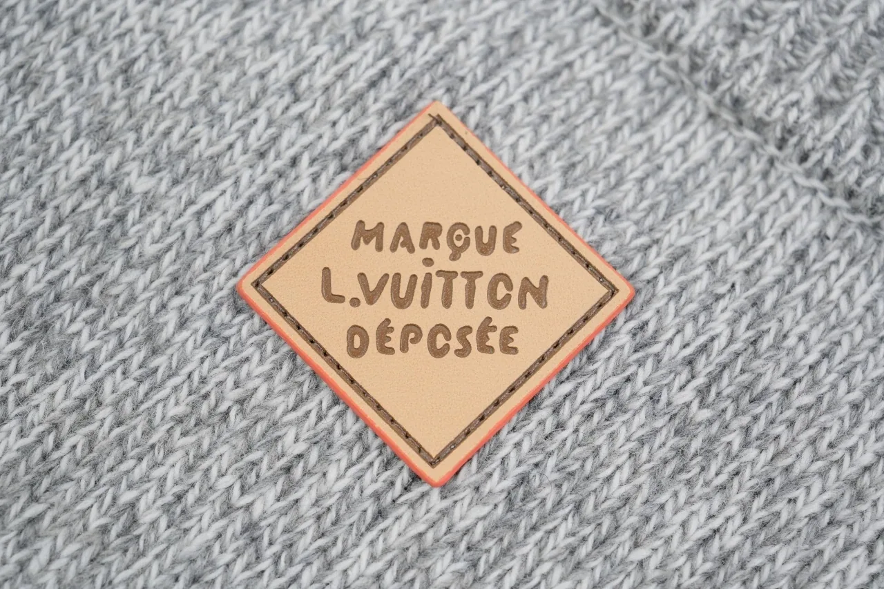 Louis Vuitton Grey Fox Jacquard Crewneck Sweater product photo from LabelPicks