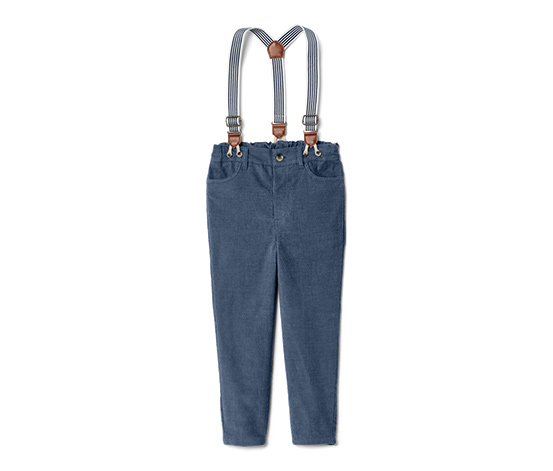Kinder-Cordhose mit abnehmbaren Hosenträgern