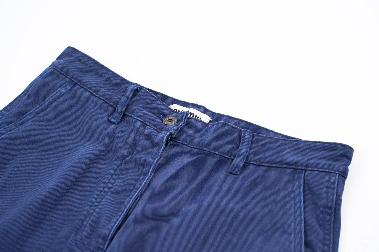 Miu Miu Blue Washed Cargo Pants product photo from LabelPicks