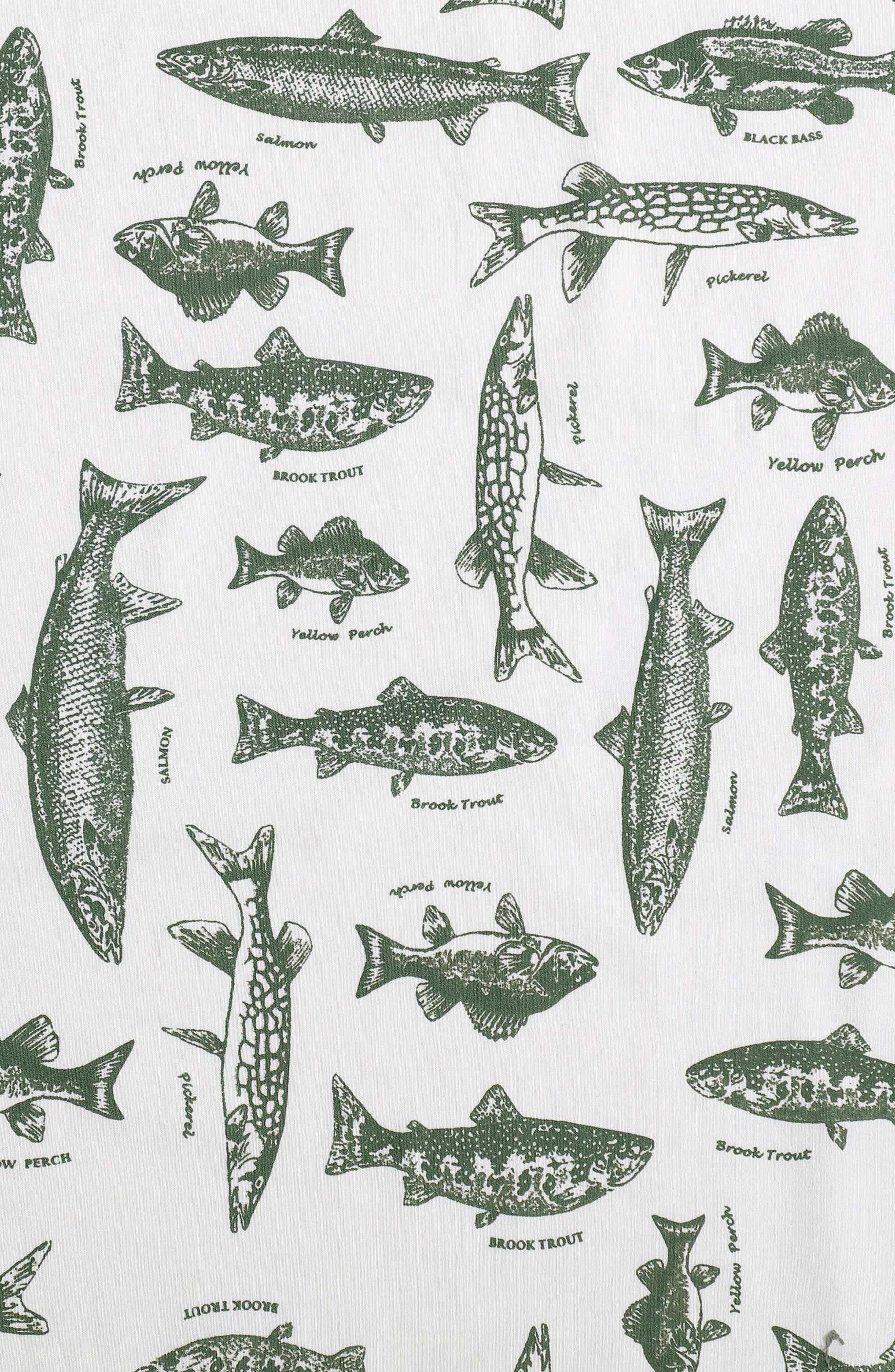 Eddie Bauer Wes Fish Face Cotton Percale Sheet Set