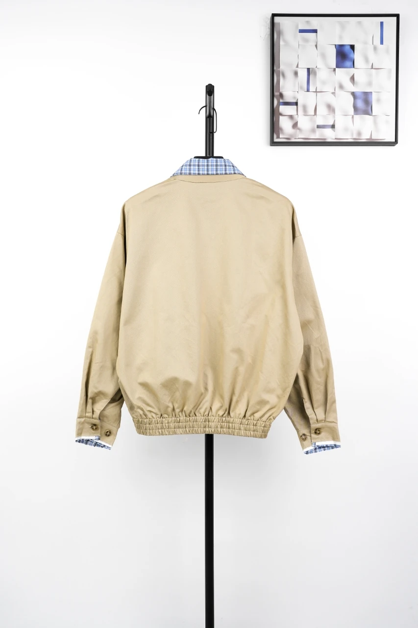 Miu Miu Beige Check Layered Effect Jacket product photo from LabelPicks