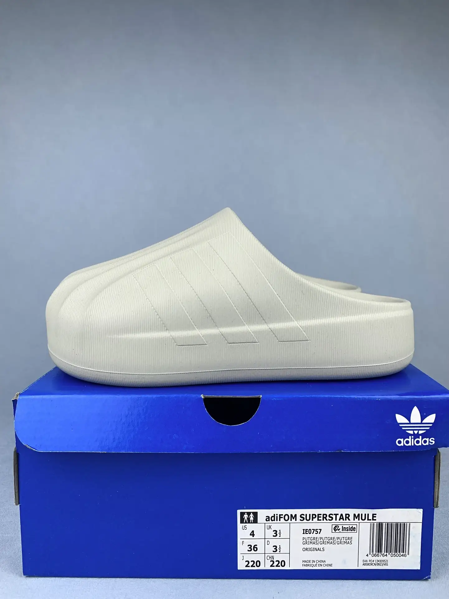 adidas Adifom Superstar Mule Putty Grey Shoes product photo from LabelPicks