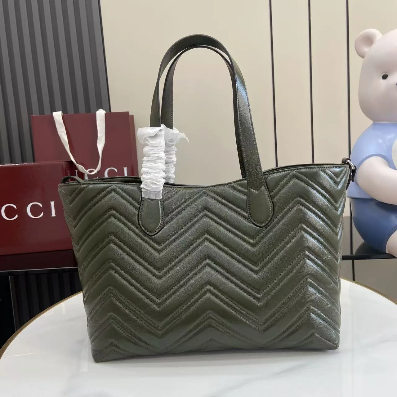 Gucci GG Supreme Canvas Marmont Tote Bag product photo from LabelPicks