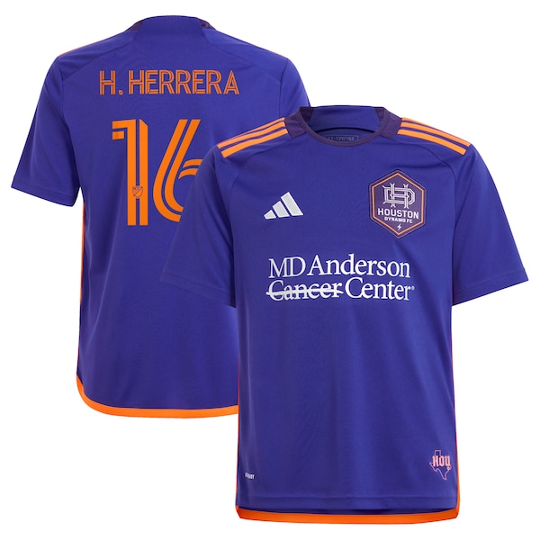 Héctor Herrera Houston Dynamo FC adidas Youth 2024 Still Holdin' Replica Player Jersey – Purple
