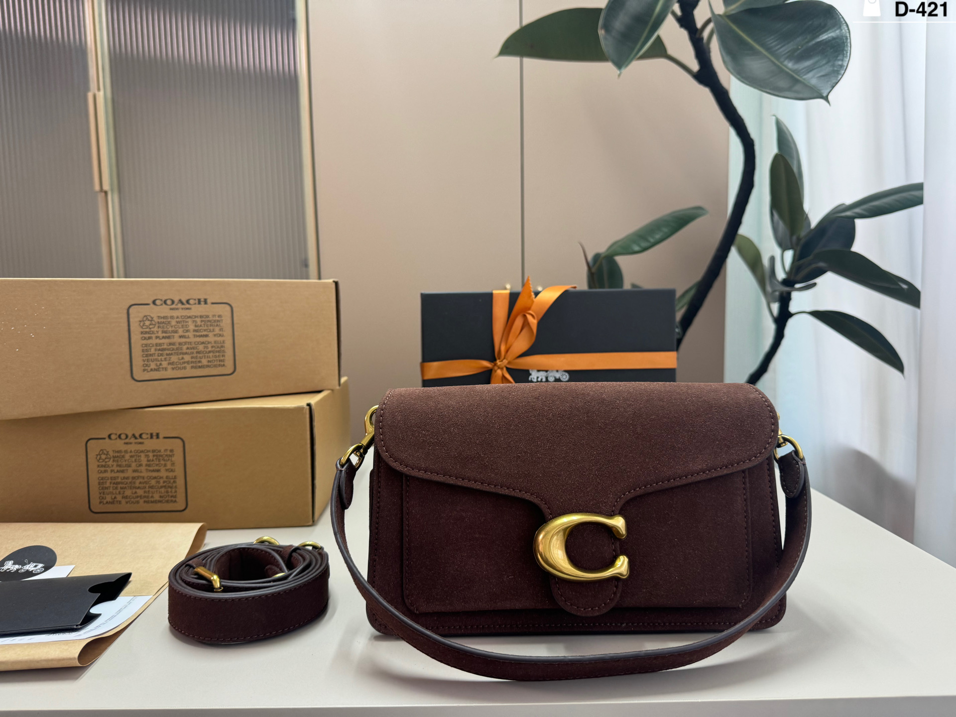 COACH Suede Dionysus bag