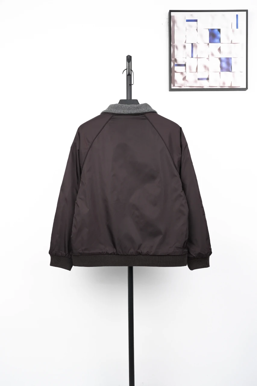 Miu Miu Dark Grey Reversible Fleece Bomber Jacket product photo from LabelPicks