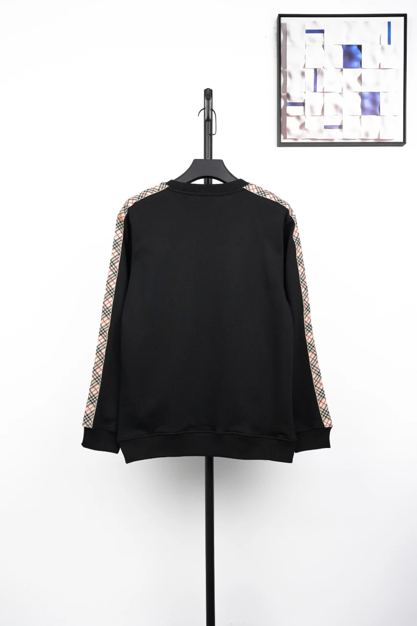 Burberry Black Check Side Rib Sweatshirt product photo from LabelPicks
