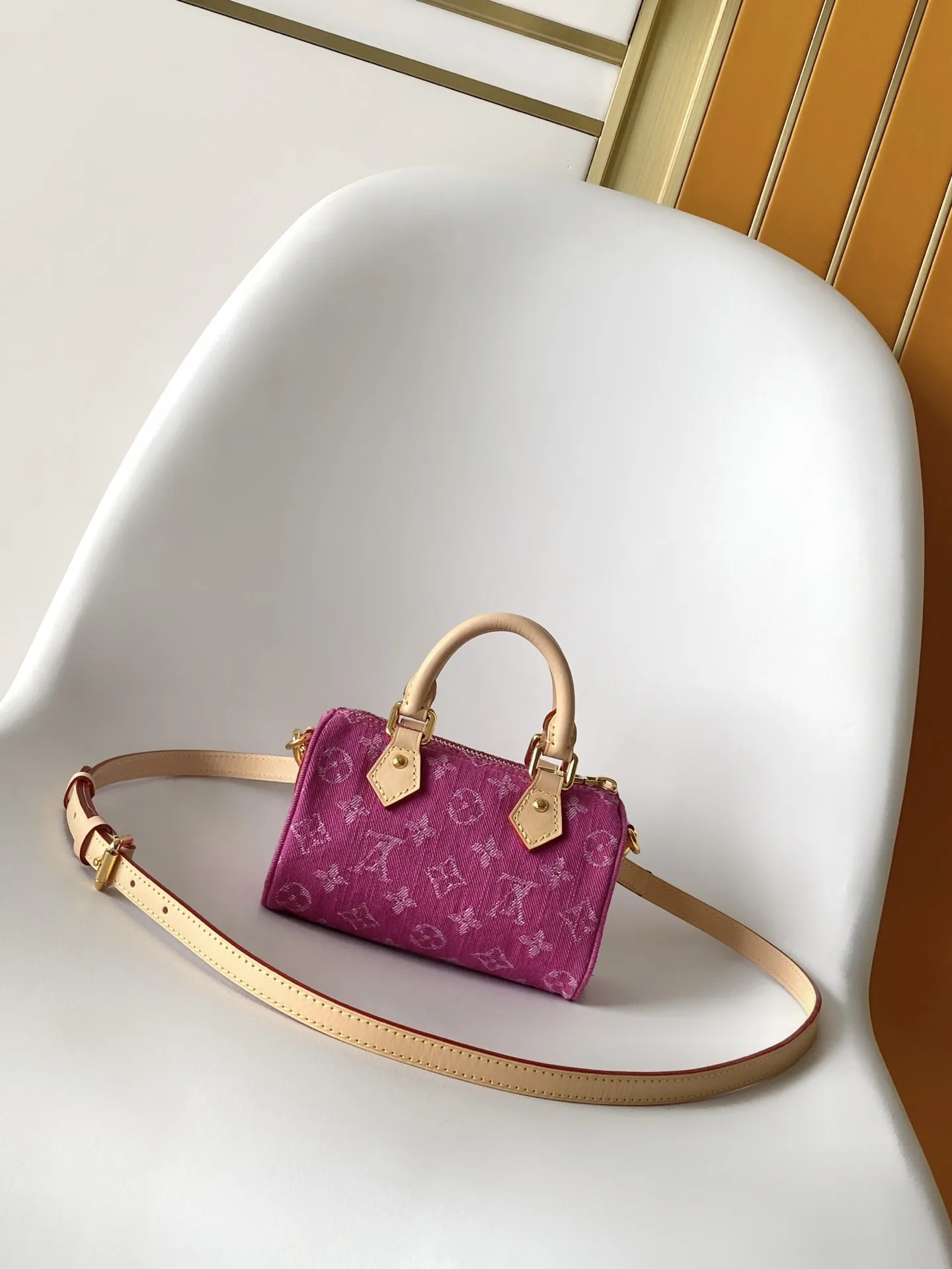 Louis Vuitton Speedy Blue Canvas and Leather Top Handle Bag product photo from LabelPicks
