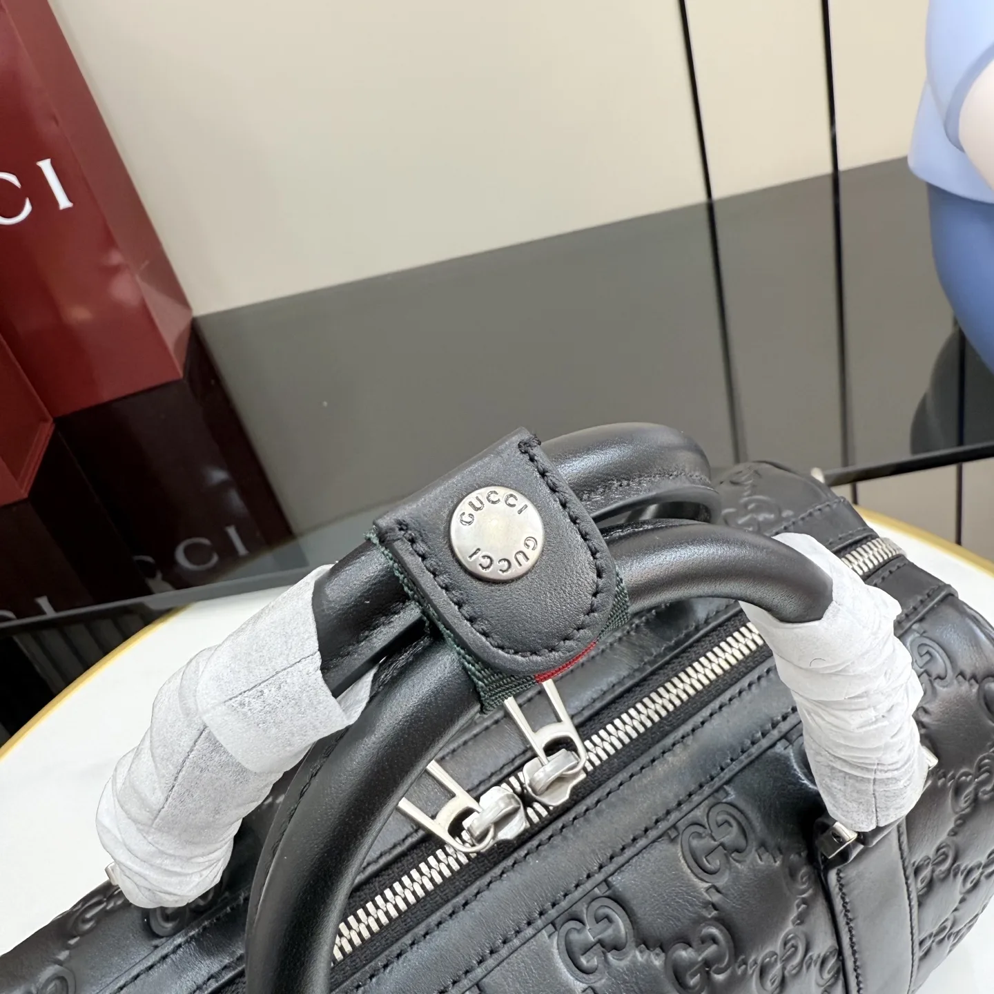 Gucci Black Smooth Leather Top Handle Bag product photo from LabelPicks