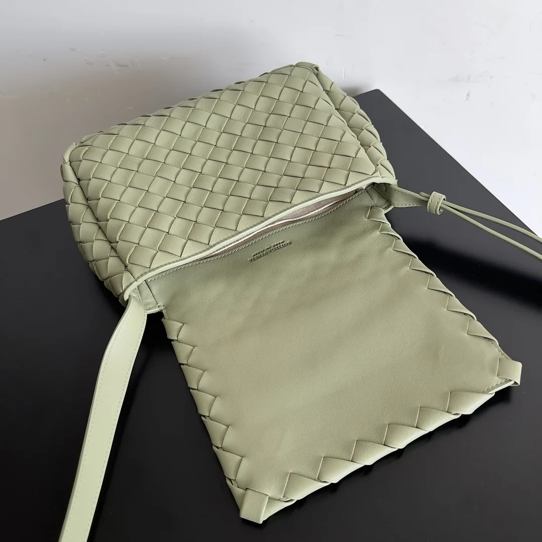Bottega Veneta Brown Intrecciato Woven Leather Crossbody Bag product photo from LabelPicks