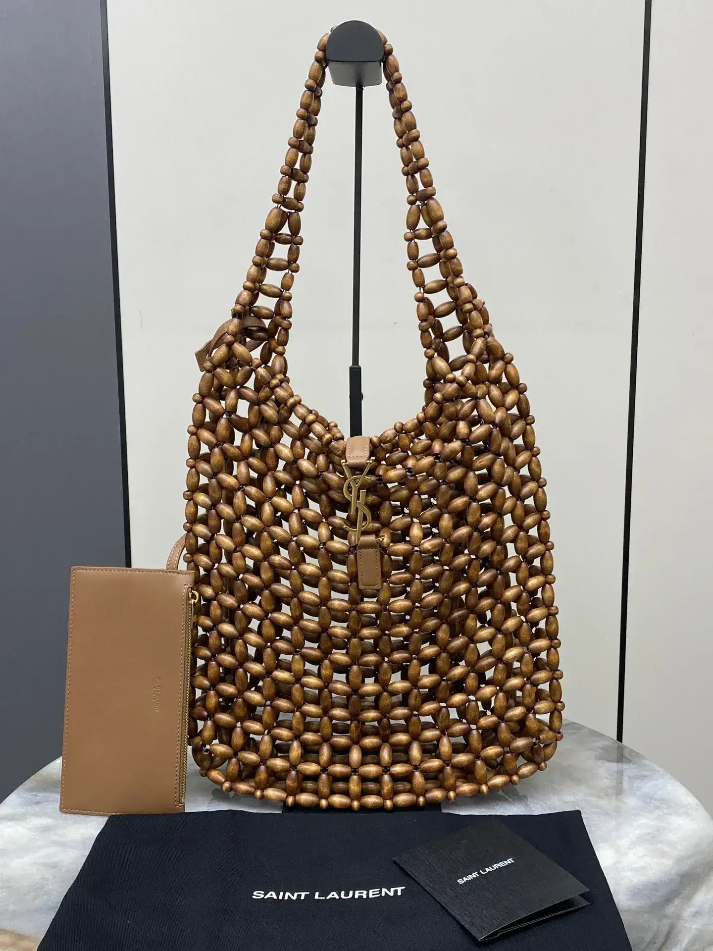 Saint Laurent Woven Leather Shoulder Bag product photo from LabelPicks