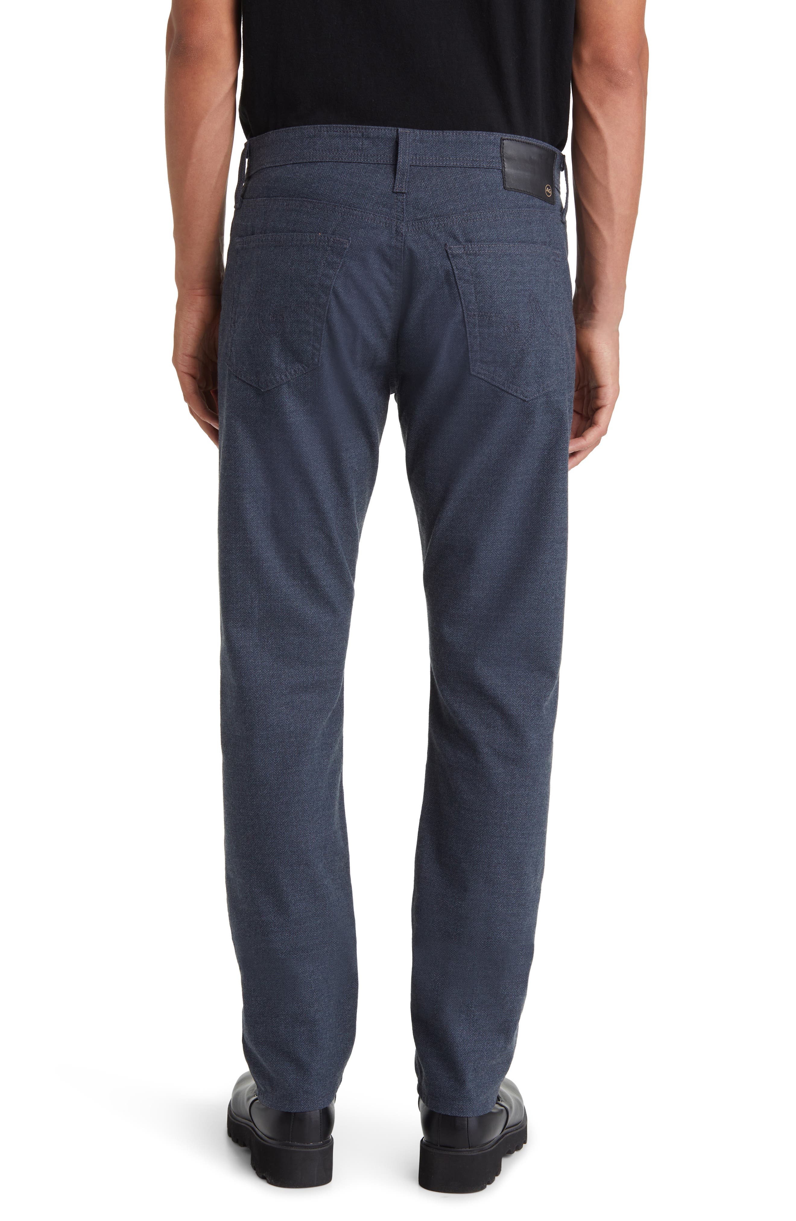 AG Everett Men's Slim Straight Leg Herringbone Pants (Nordstrom Exclusive)