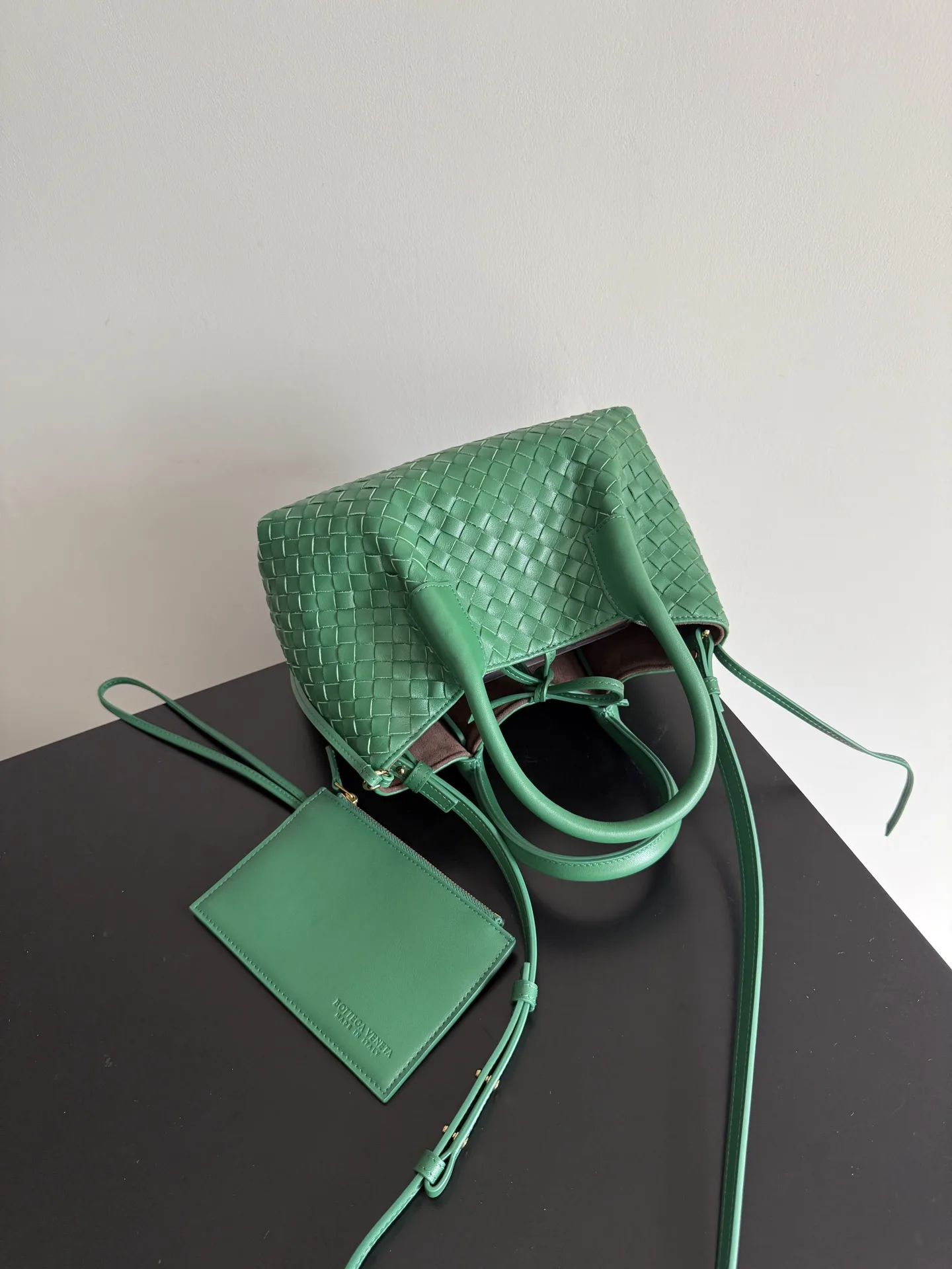 Bottega Veneta Pink Intrecciato Woven Leather Tote Bag product photo from LabelPicks
