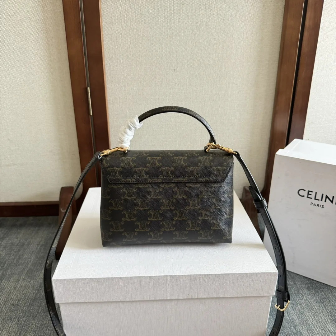Celine Black Triomphe Crossbody Bag product photo from LabelPicks