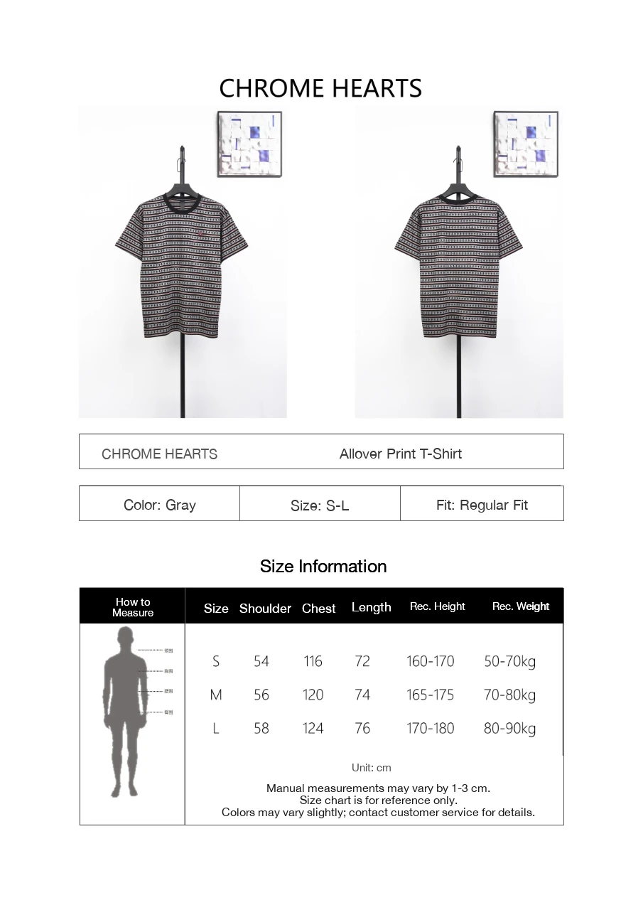 Chrome Hearts White Allover Cross Jacquard T-Shirt product photo from LabelPicks