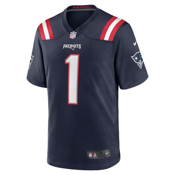 Number 1 Groom New England Patriots Nike Game Jersey - Navy
