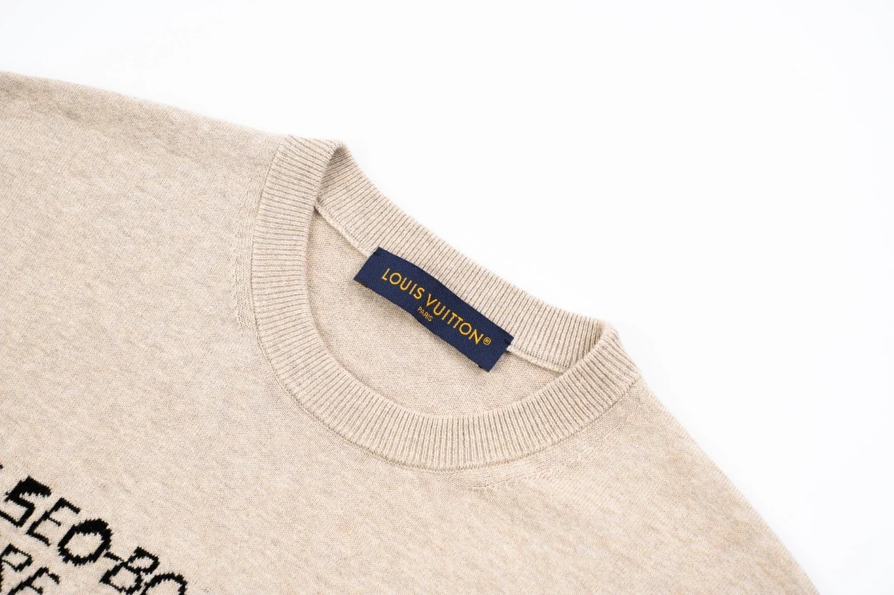 Louis Vuitton Beige 1931 Letter Knit T-Shirt product photo from LabelPicks