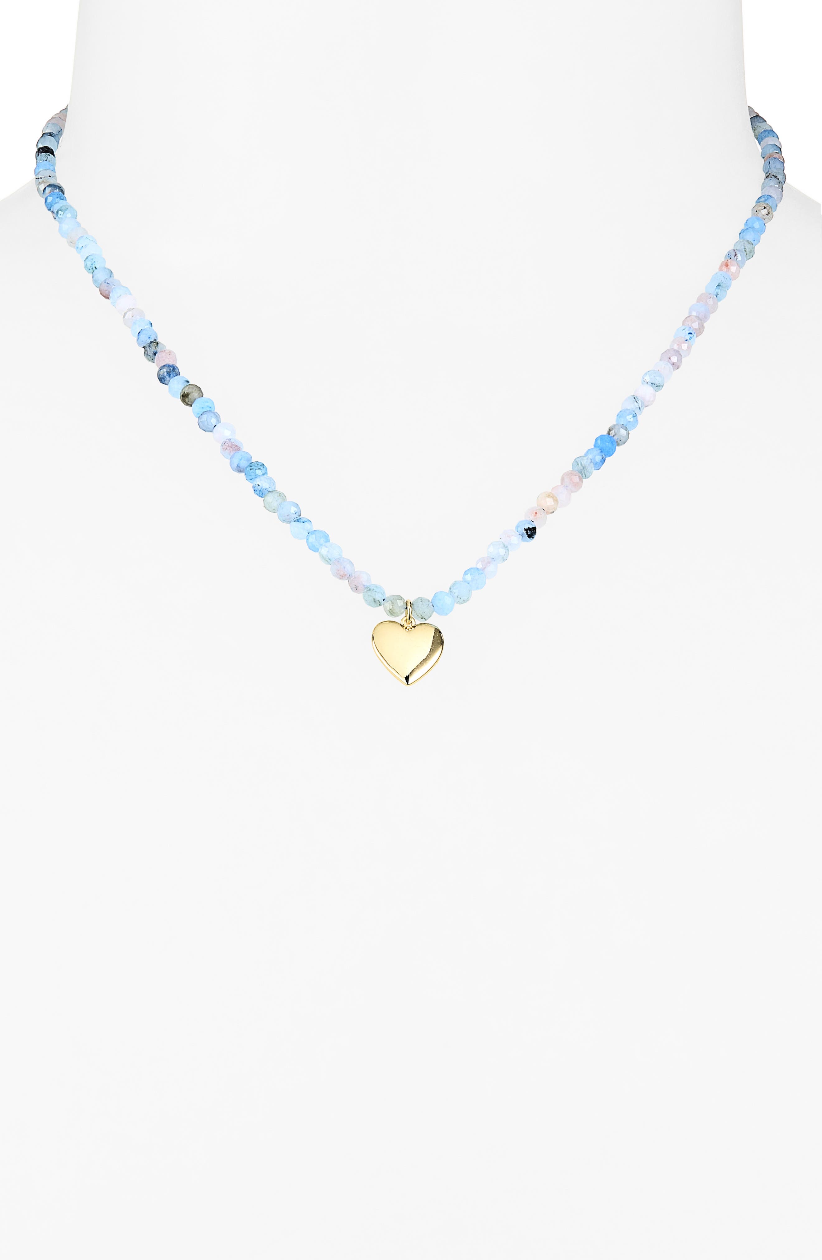 ARGENTO VIVO Blue Heart Necklace