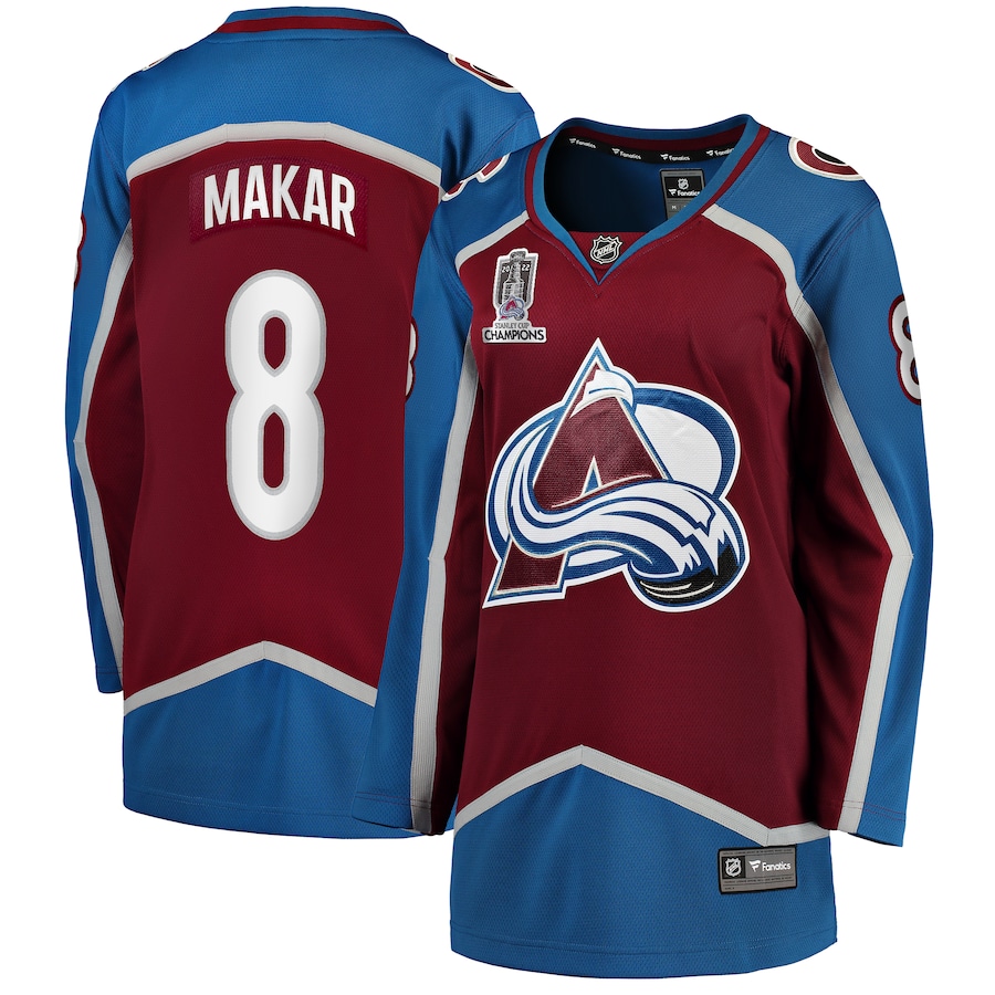 Cale Makar Colorado Avalanche Women's Home 2022 Stanley Cup Champions Breakaway Player Jersey - Burgundy