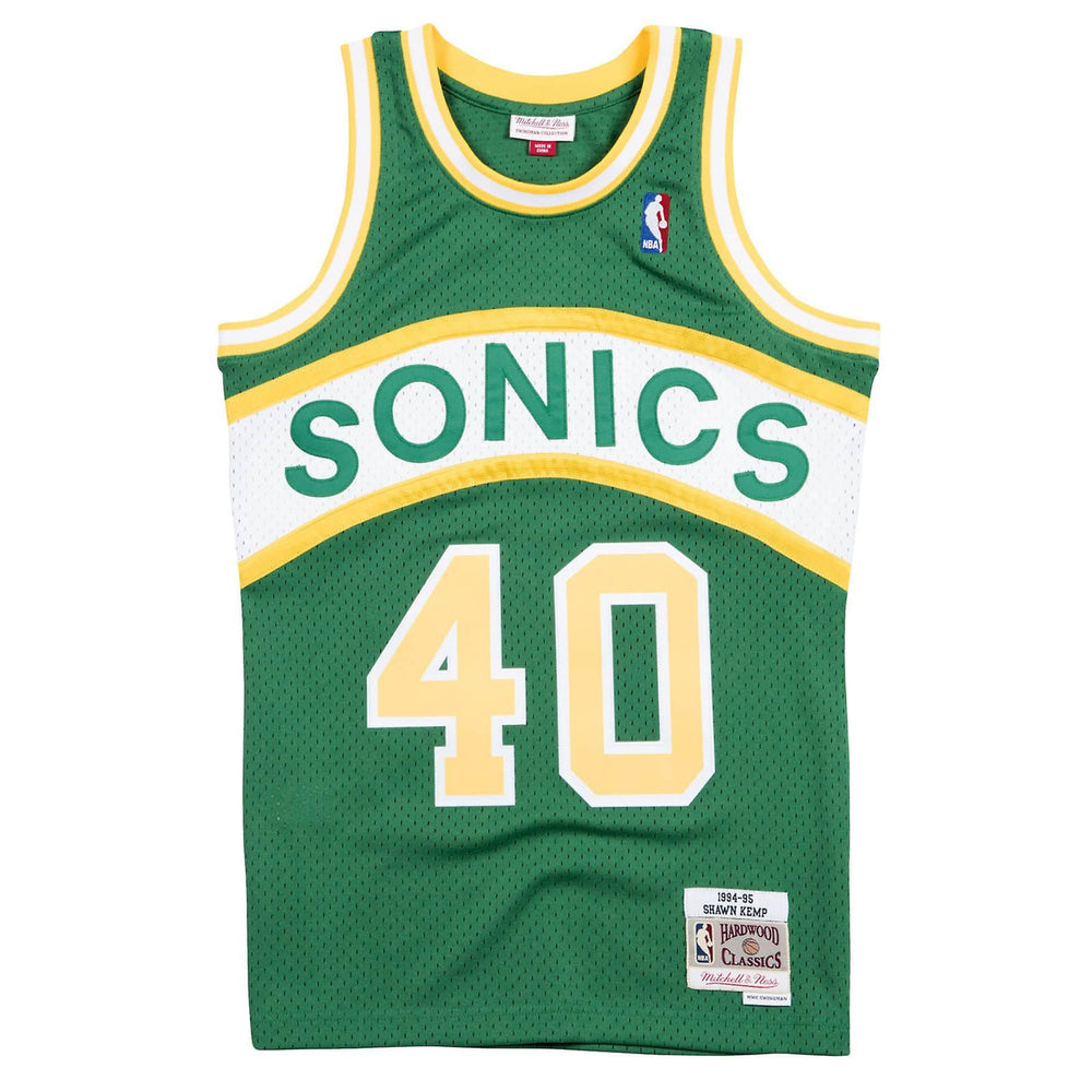 Shawn Kemp Seattle Super Sonics 1994-1995 Hardwood Classics Swingman Road Jersey by M $ N