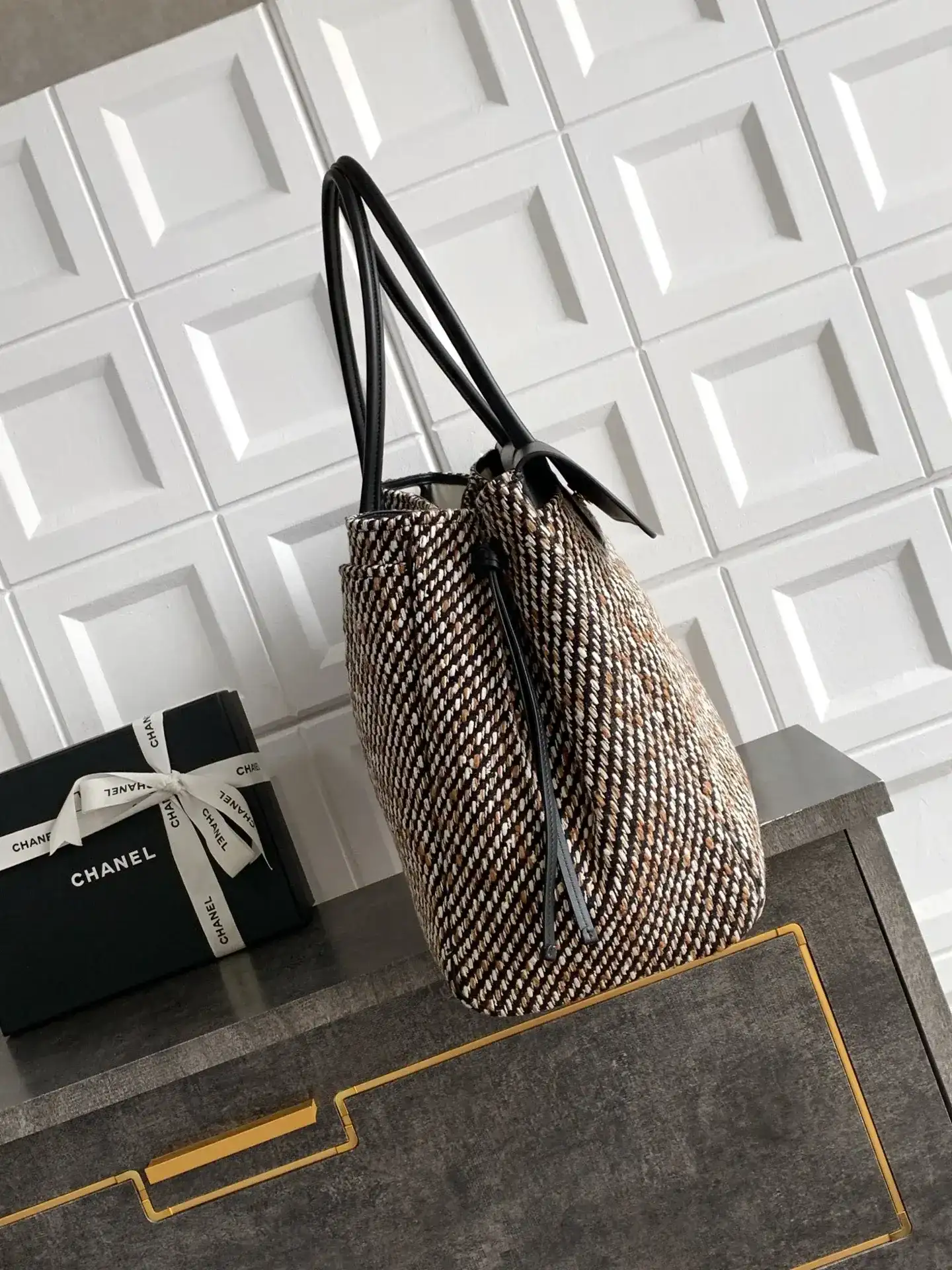 Chanel Gabrielle Black Lambskin Tote Bag product photo from LabelPicks