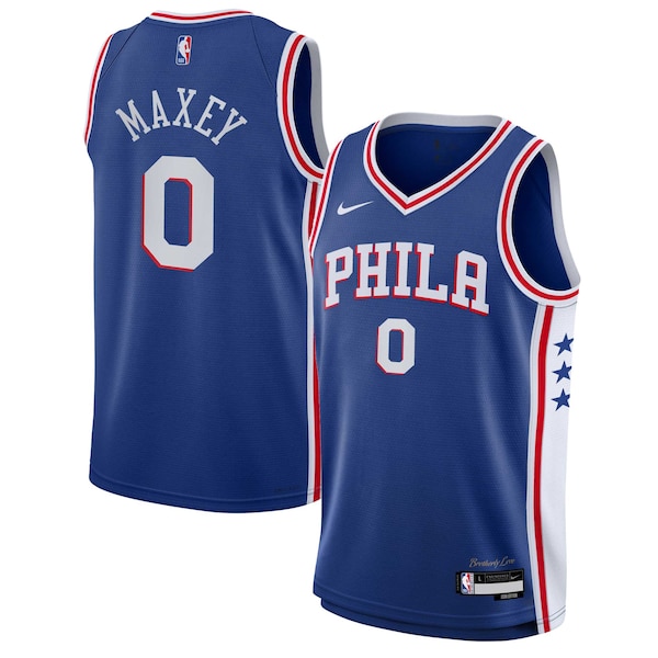 Tyrese Maxey Philadelphia 76ers Nike Youth Swingman Jersey - Icon Edition - Royal