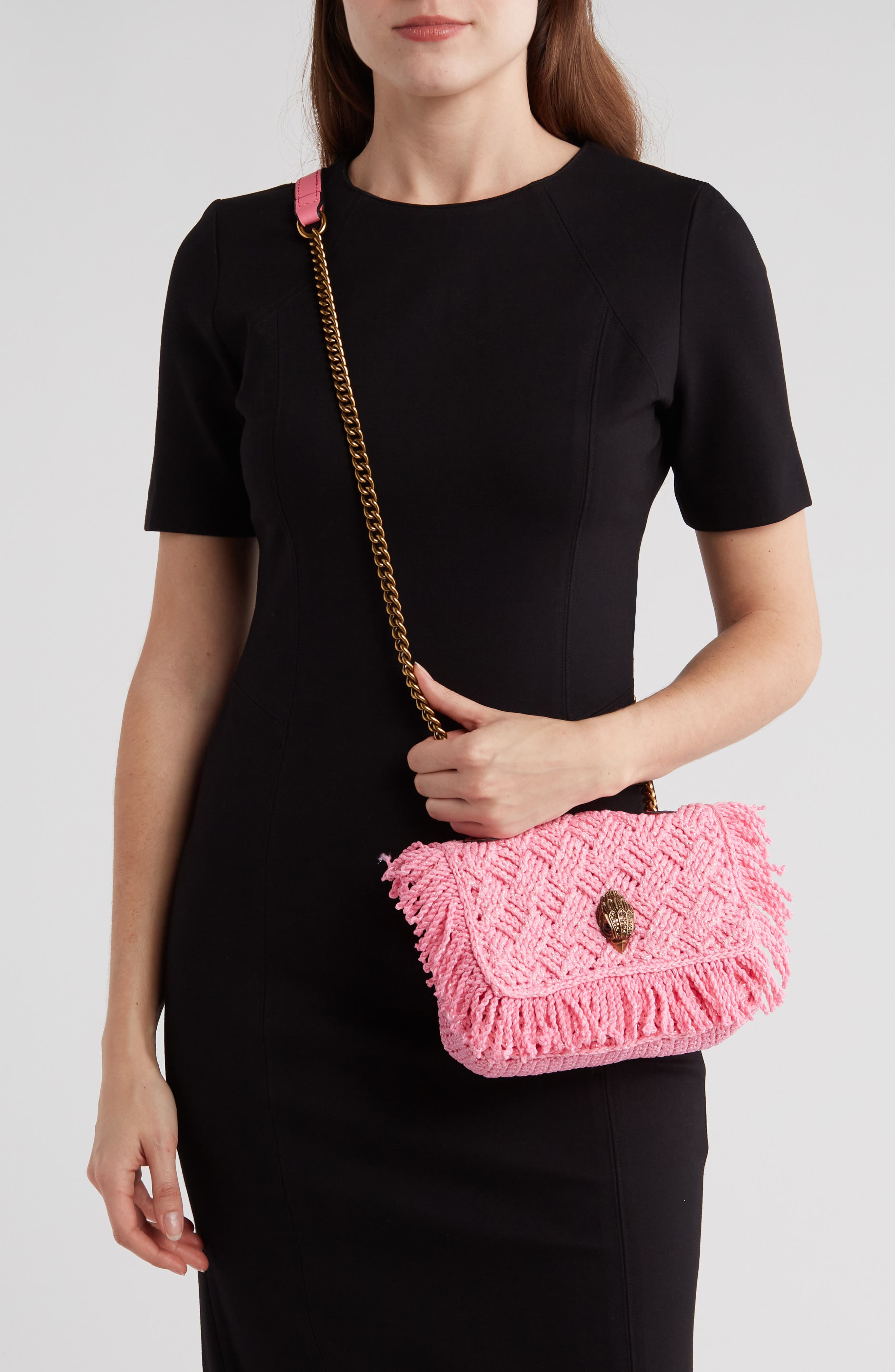 Kurt Geiger London Kensington Small Crochet Shoulder Bag