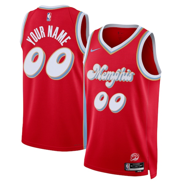 Memphis Grizzlies Nike Unisex 2024/25 Custom Swingman Jersey - City Edition - Red