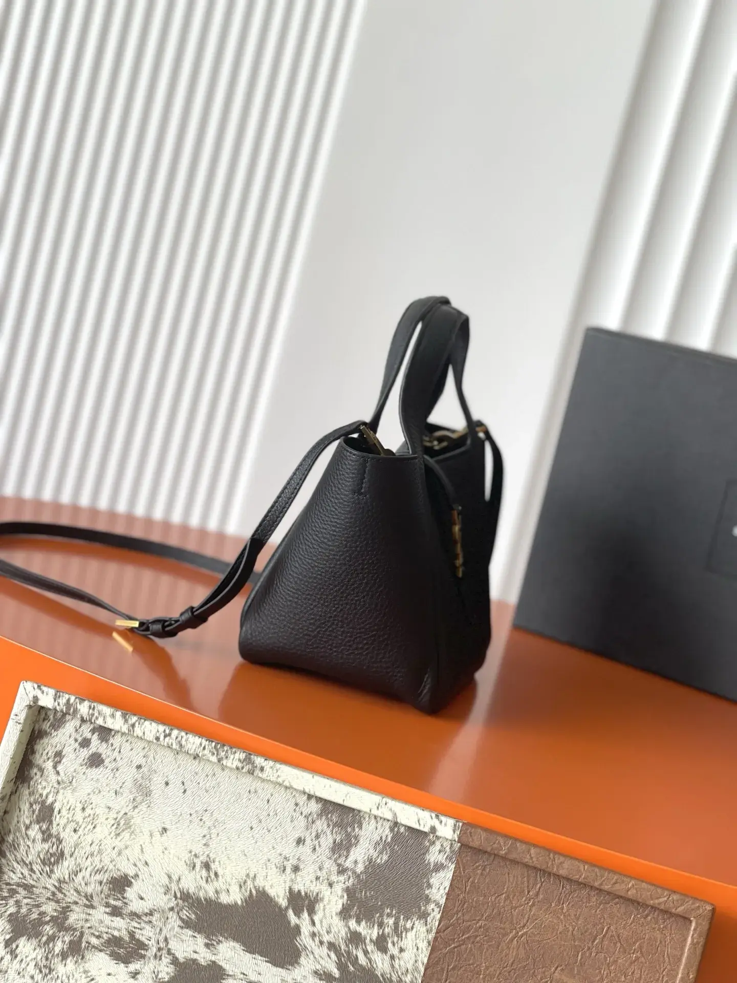 Saint Laurent Grained Leather Top Handle Bag product photo from LabelPicks