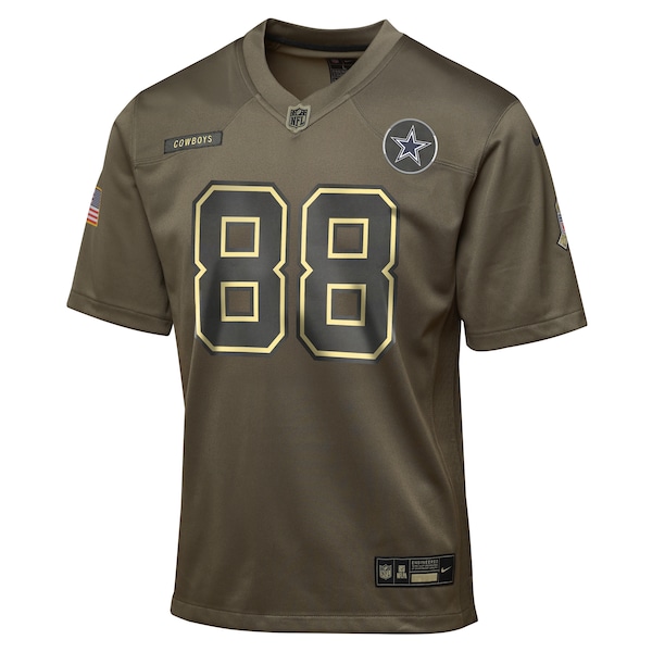 CeeDee Lamb Dallas Cowboys Nike Youth 2025 Salute to Service Game Jersey - Olive
