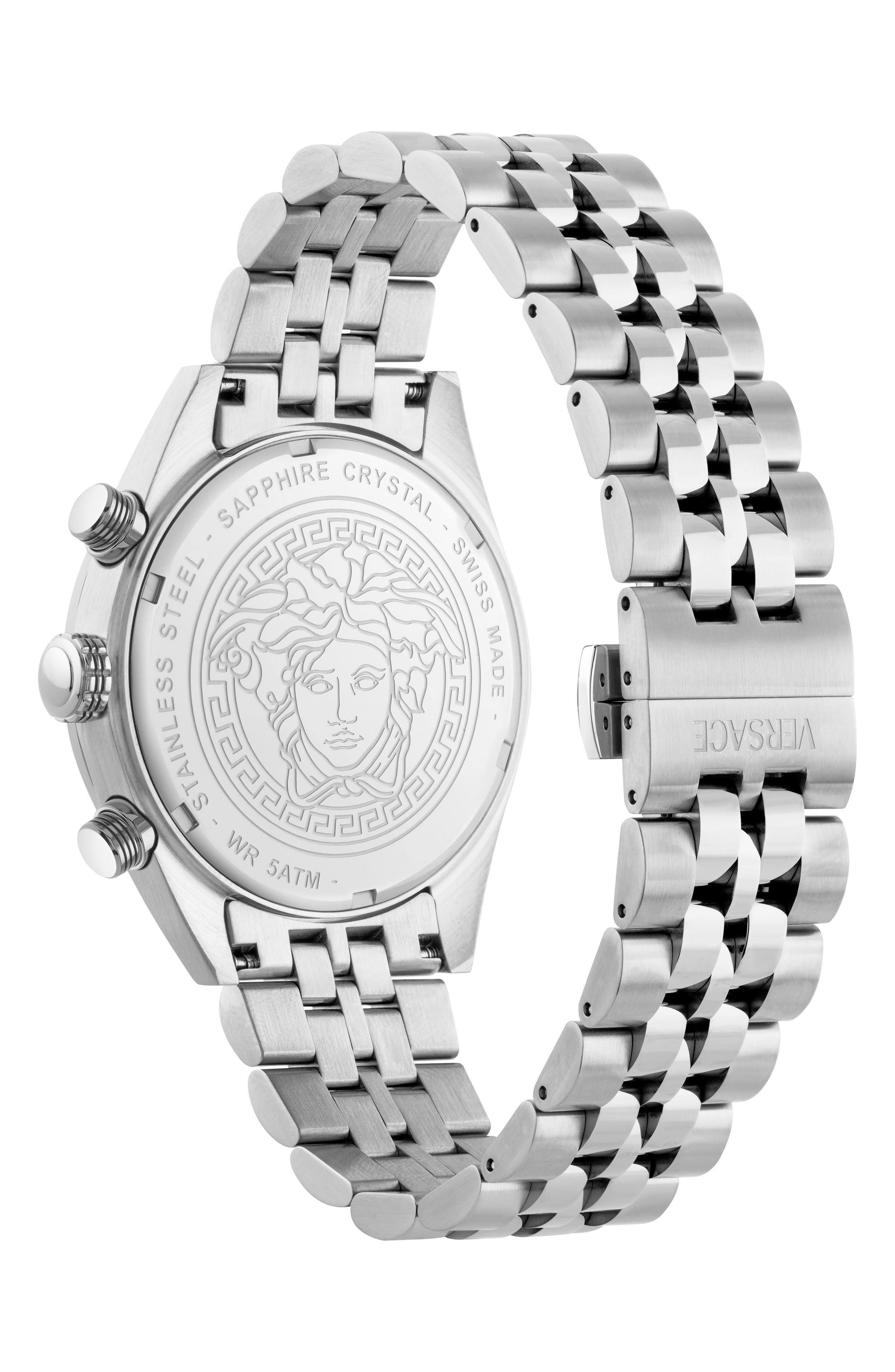 Versace Athletic Chronograph Bracelet Watch, 44mm