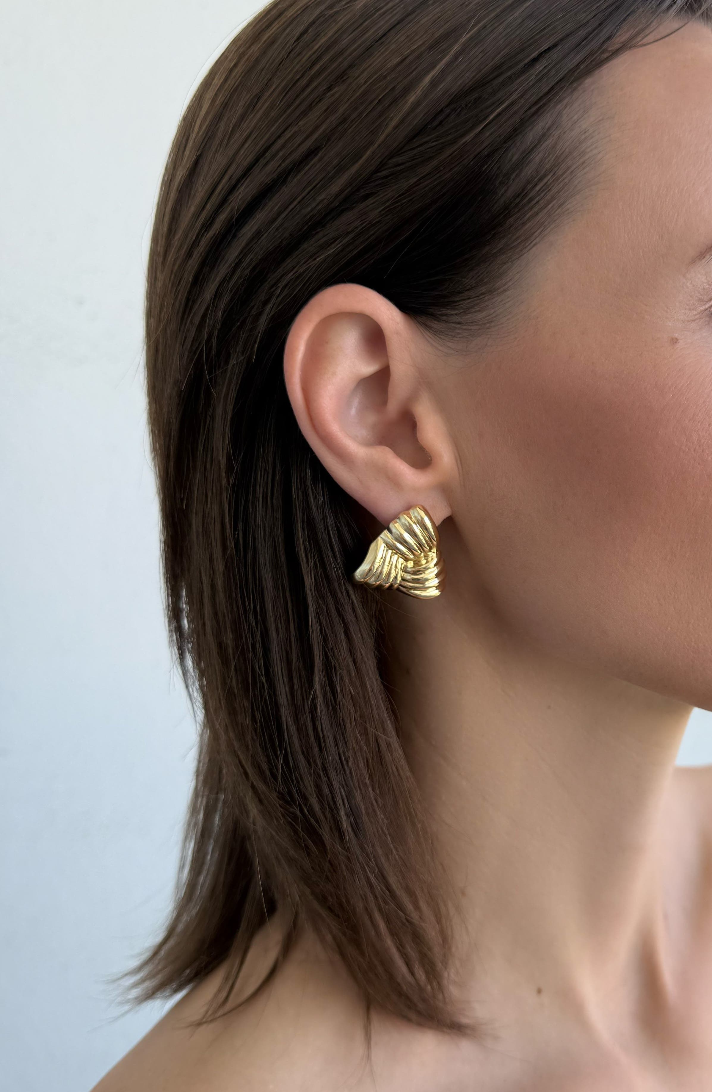 Adornia Triangle Statement Stud Earrings