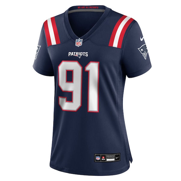 Elijah Ponder New England Patriots Nike Women's Team Game Jersey -  Navy