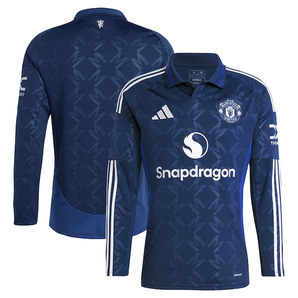 Manchester United adidas 2024/25 Away Replica Long Sleeve Jersey - Navy