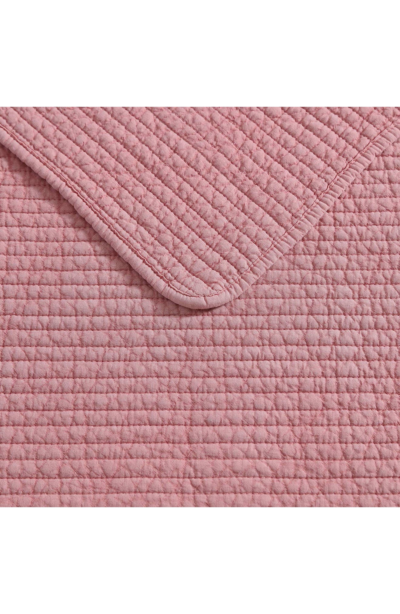 Nautica Seashore Stitch Cotton Quilt & Sham Set