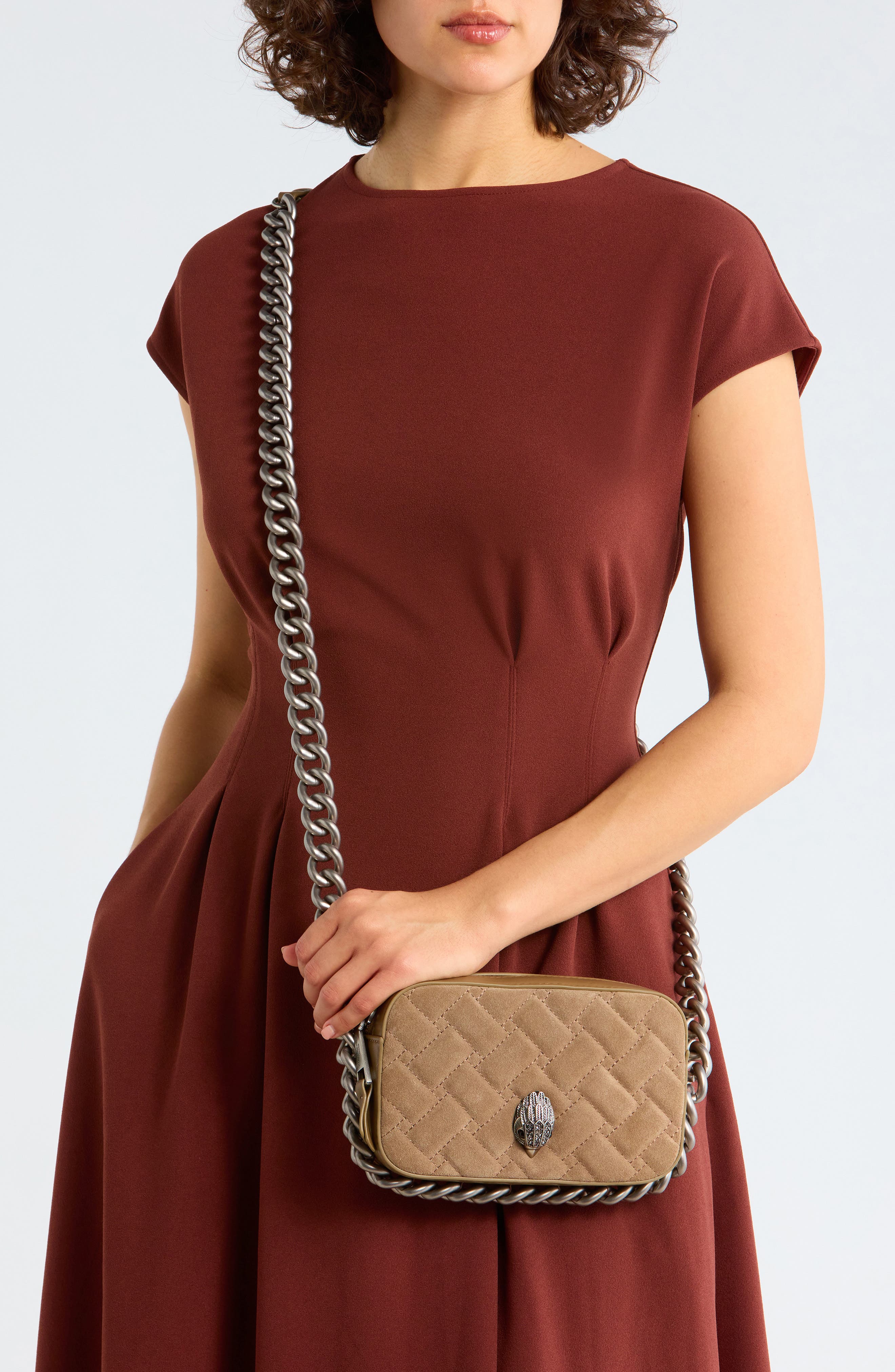 Kurt Geiger London Small Kensington Leather Camera Bag