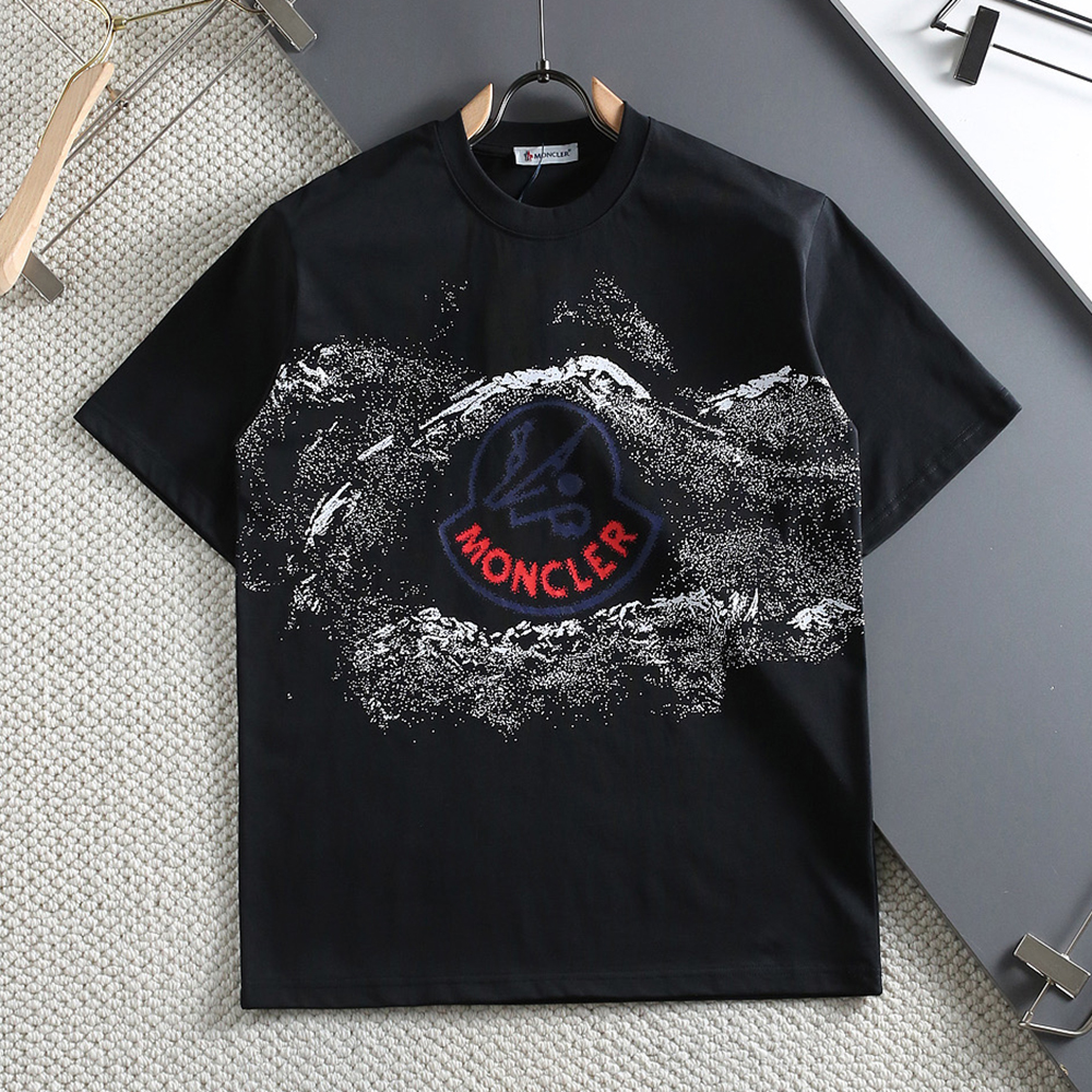 Simple landscape Painting Round Neck T-Shirt
