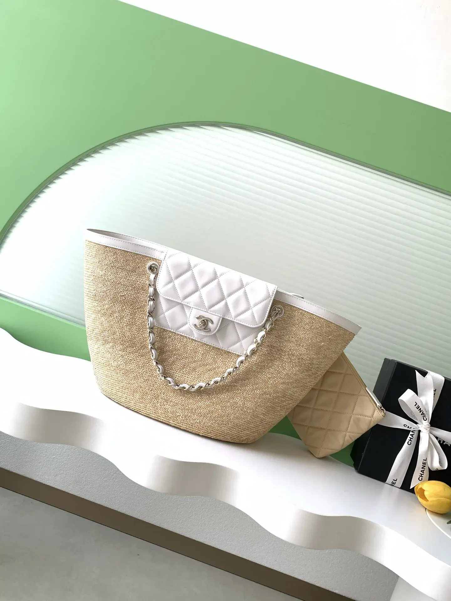 Chanel Straw Woven Tote Bag product photo from LabelPicks