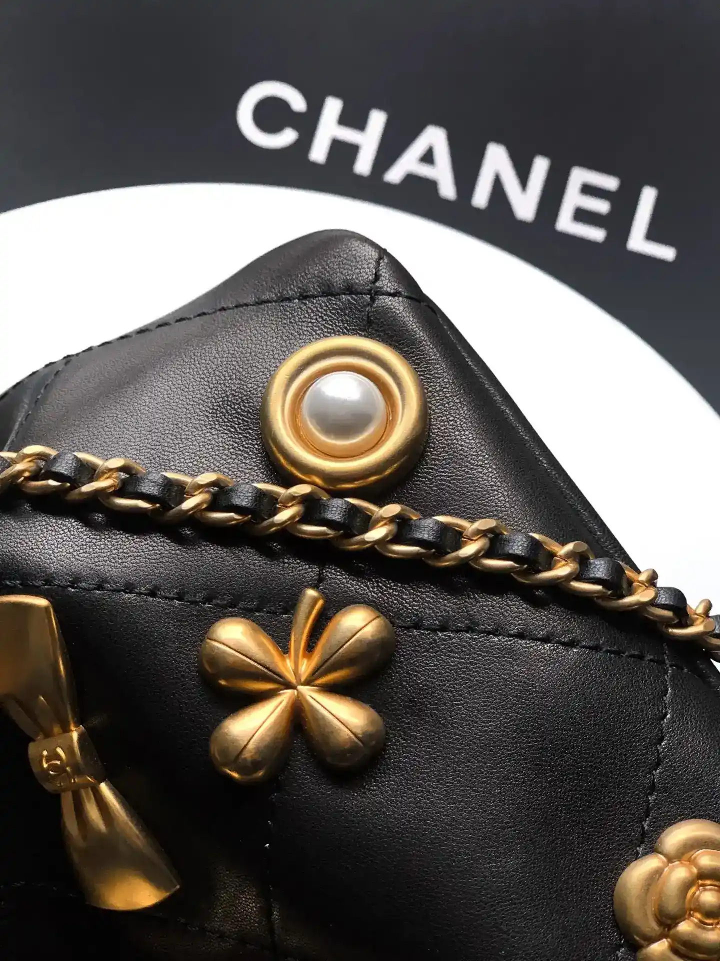 Chanel Black Quilted Leather Bucket Bag product photo from LabelPicks