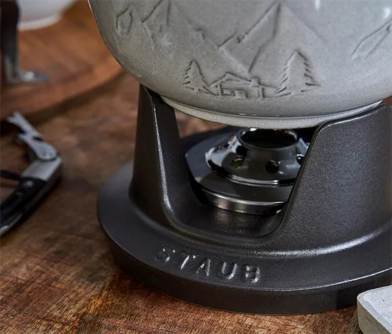 STAUB Fondue-Set, weiß