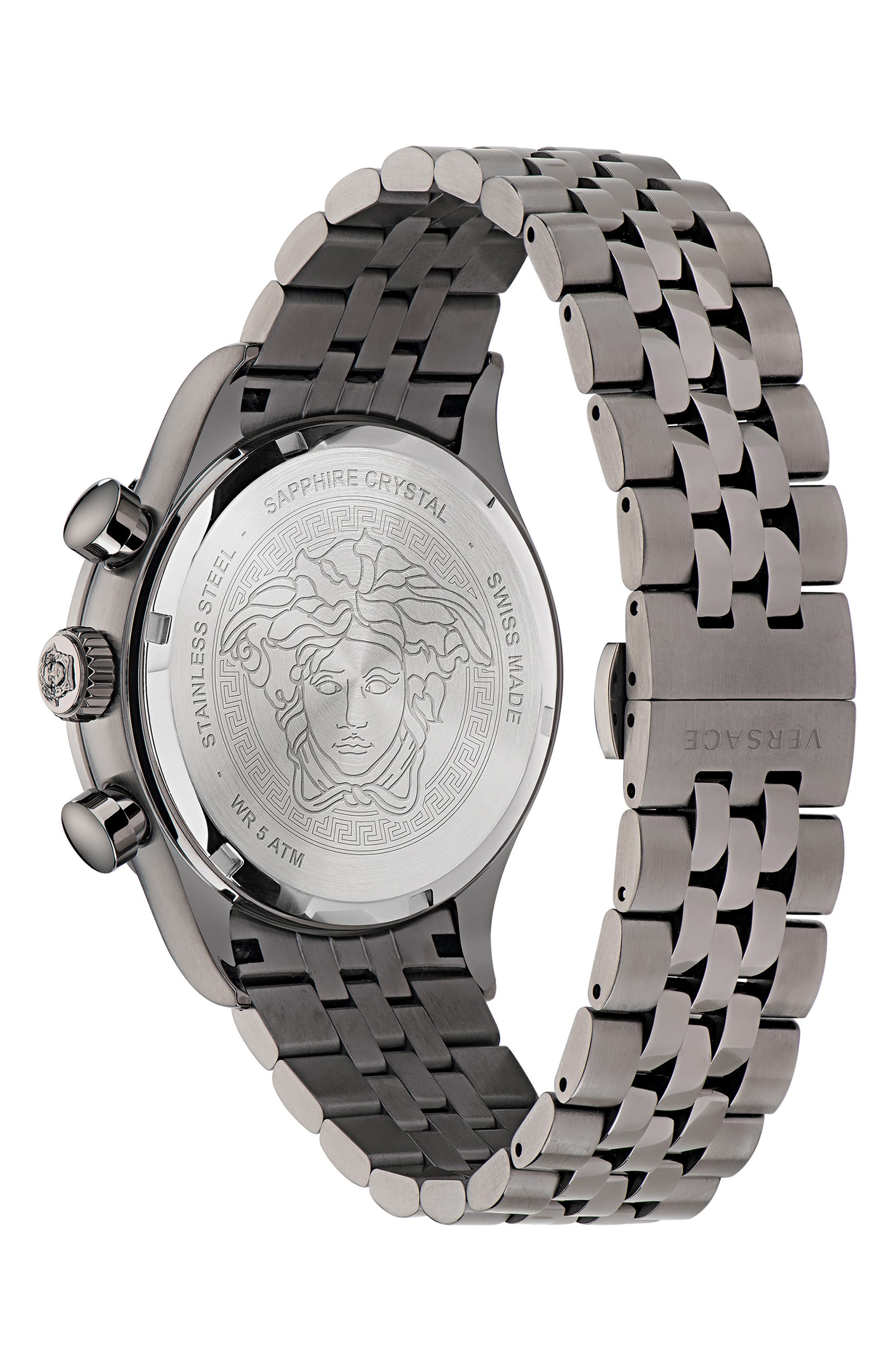 Versace Hellenyium Chronograph Bracelet Watch, 44mm