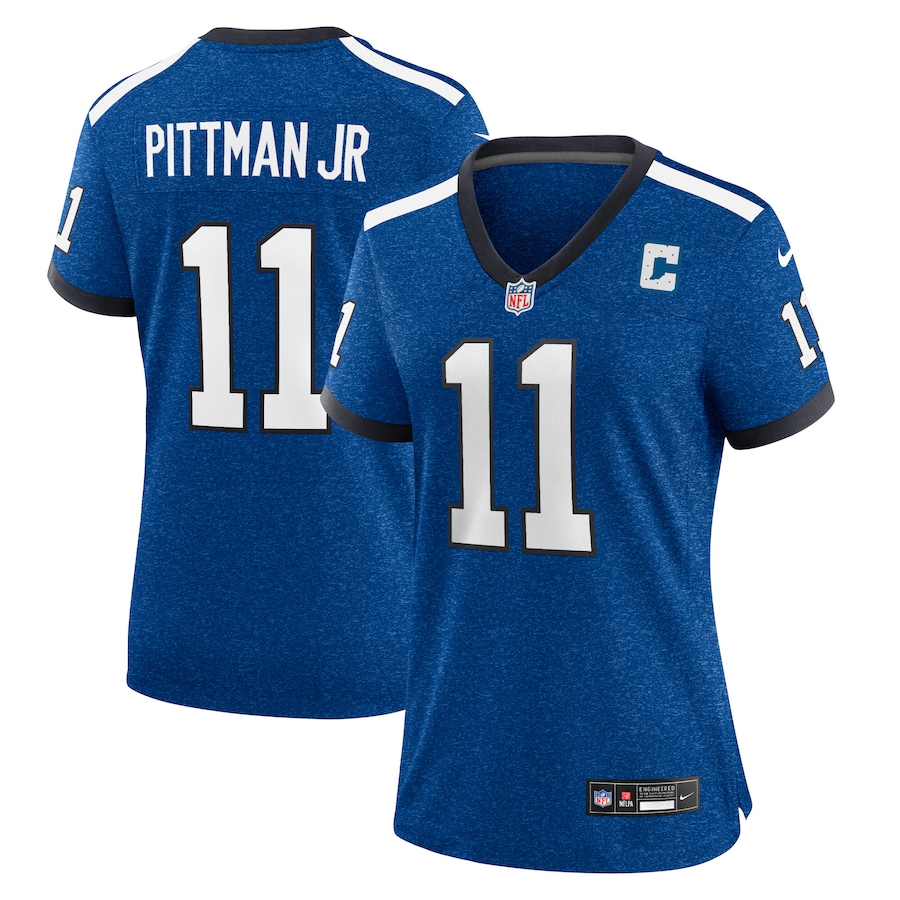 Michael Pittman Jr. Indianapolis Colts Nike Women's Indiana Nights Alternate Game Jersey - Royal