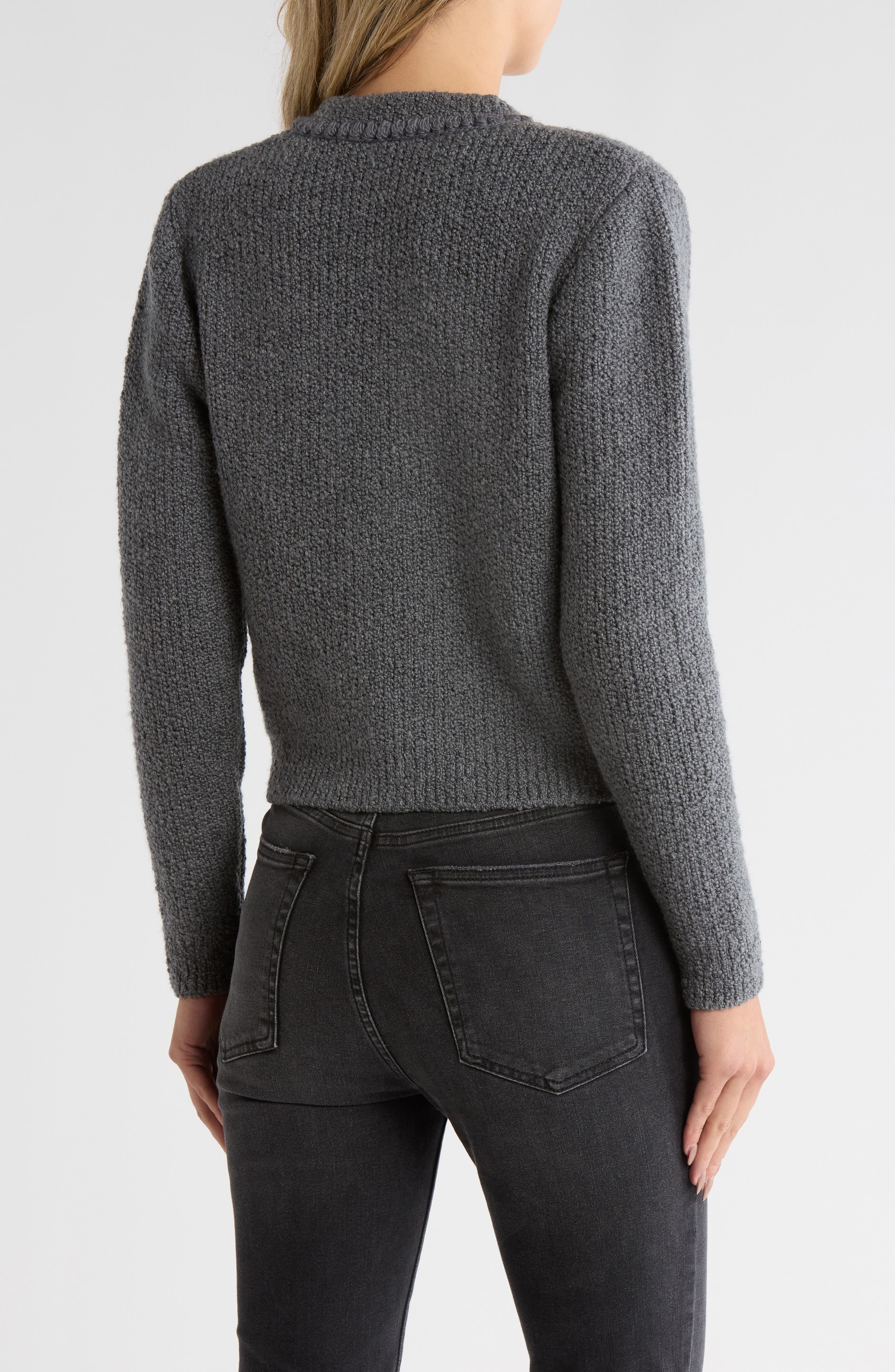FRAME Double Pocket Crop Cardigan