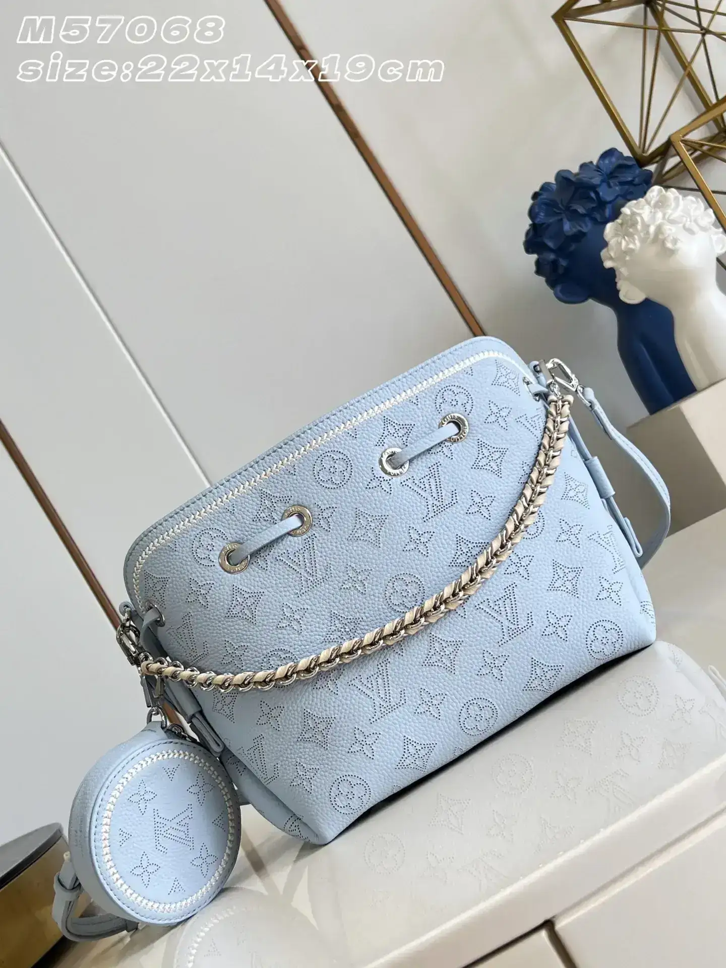 Louis Vuitton Woven Leather Bucket Bag product photo from LabelPicks