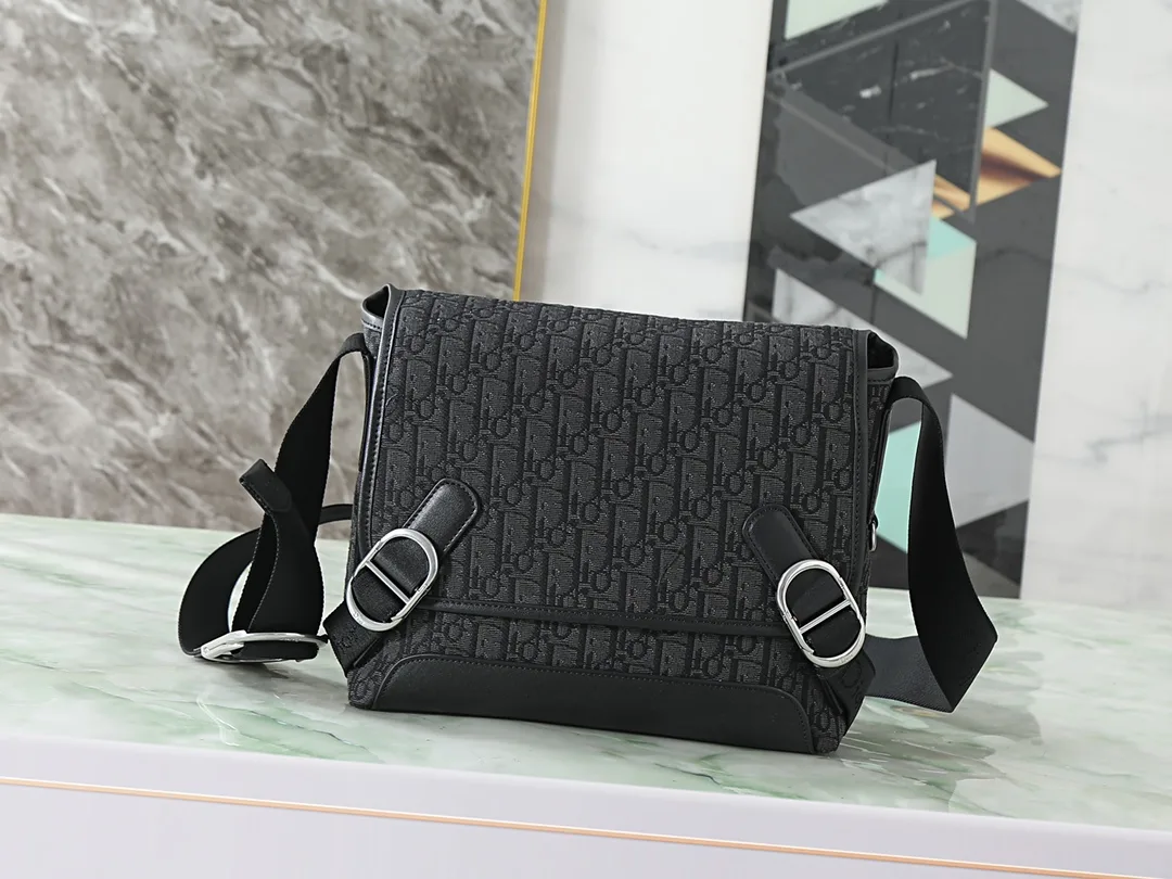 Dior Black Oblique Canvas Crossbody Bag product photo from LabelPicks