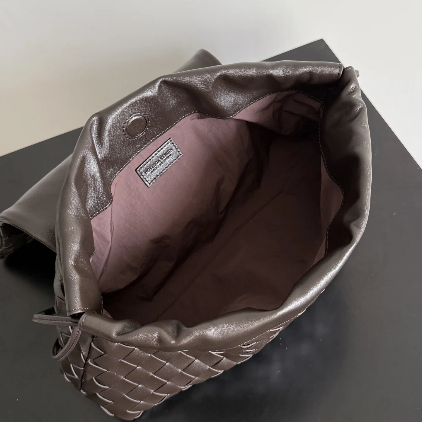 Bottega Veneta Intrecciato Woven Leather Dustbag Shoulder Bag product photo from LabelPicks